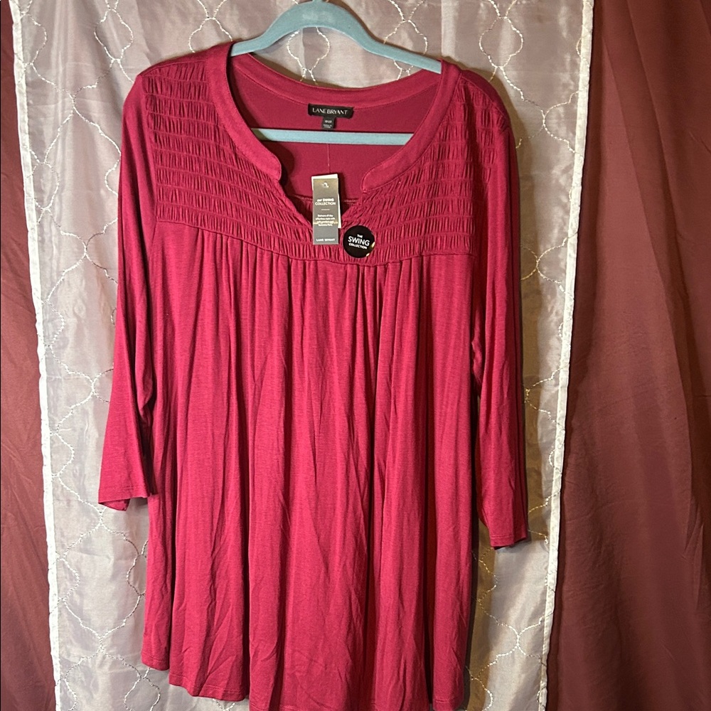 Lane Bryant Women's Fuchsia Tunic Top